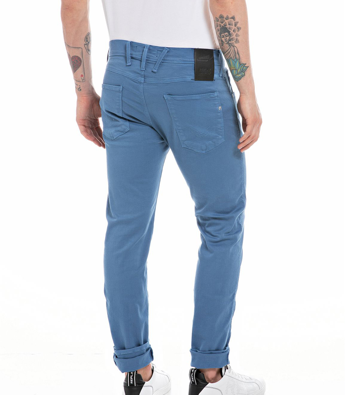 スリム ANBASS Hyperflex ストレッチデニム 詳細画像 ブルー 2